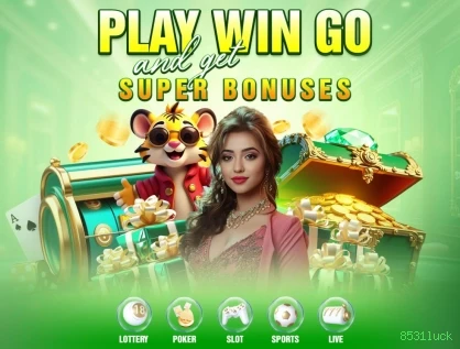 Imagem promocional da 8531luck mostrando a plataforma e suas vantagens